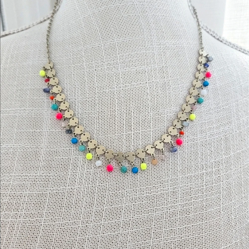 Ann Taylor Gold Beaded Necklace - Picture 3 of 9